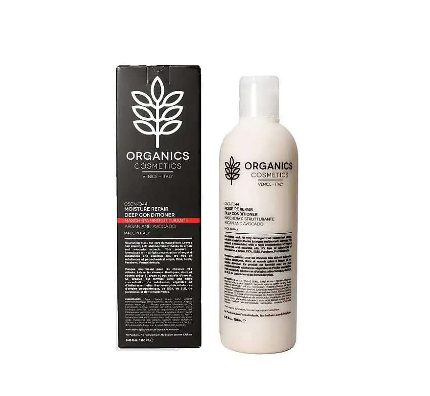 ORGANICS COSMETICS MOISTURE REPAIR DEEP CONDITIONER ARGAN AND AVOCADO 250 ML