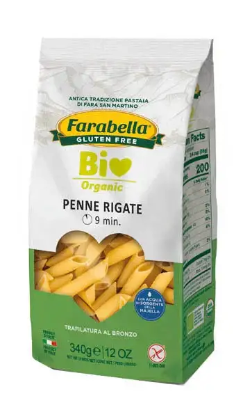 FARABELLA BIO PENNE RIGATE MAIS-RISO 340 G