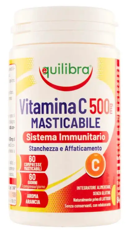 VITAMINA C 500MG MASTICABILE SISTEMA IMMUNITARIO 60 COMPRESSE
