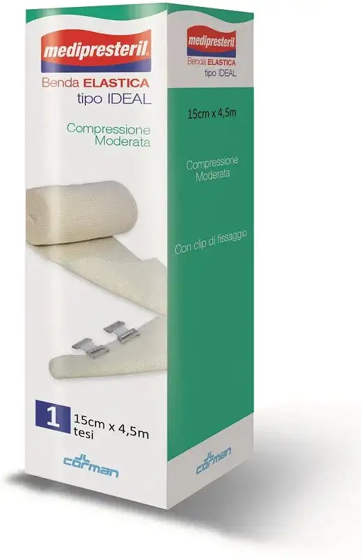 BENDA ELASTICA MEDIPRESTERIL IDEAL CM15X45MT