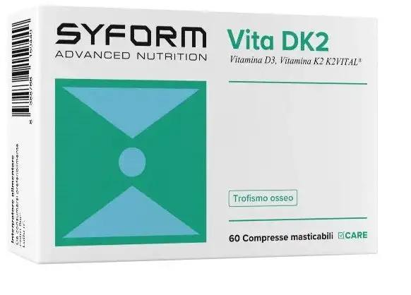 VITA DK2 60 COMPRESSE MASTICABILI SENZA GLUTINE NATURALMENTE PRIVO DI LATTOSIO
