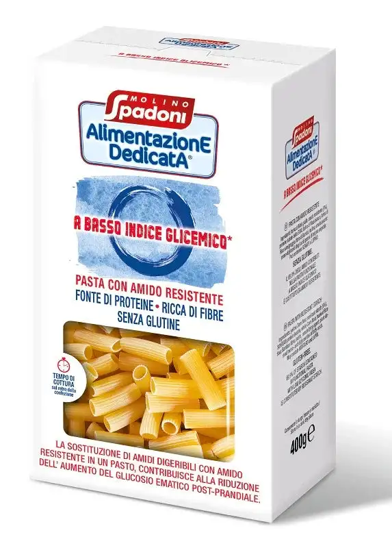 ALIMENTAZIONE DEDICATA MACCHERONI BASSO INDICE GLICEMICO SENZA GLUTINE 400 G