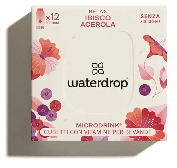 WATERDROP MICRODRINK RELAX 12 CUBETTI