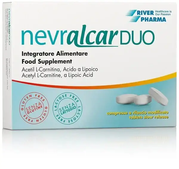 NEVRALCAR DUO 60 COMPRESSE DEGLUTIBILI A RILASCIO MODIFICATO SENZA GLUTINE SENZA LATTOSIO