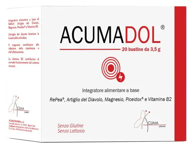 ACUMADOL 20 BUSTINE 4 G SENZA GLUTINE SENZA LATTOSIO