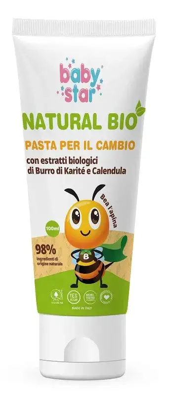 BABYSTAR PASTA CAMBIO PROTETTIVA NATURAL BIO 100 ML