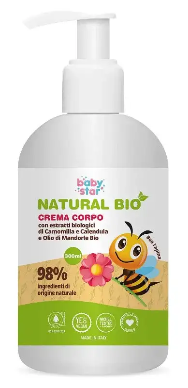 BABYSTAR CREMA CORPO NATURAL BIO 300 ML