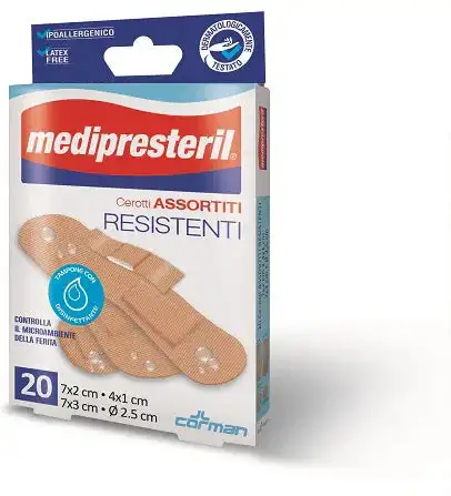 CEROTTI ASSORTITI MEDIPRESTERIL RESISTENTI 20 PEZZI