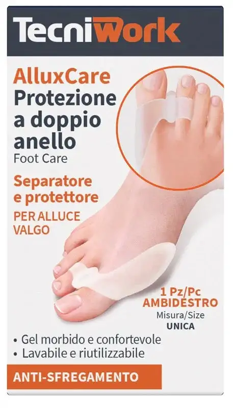 ALLUXCARE PROTEZIONE DOPPIO ANELLO ALLUCE VALGO