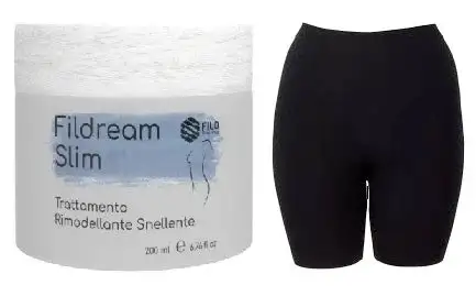 FILDREAM SLIM TRATTAMENTO RIMODELLANTE SNELLENTE KIT S/M 1 CREMA 200 ML + 1 PANTALONCINO S/M
