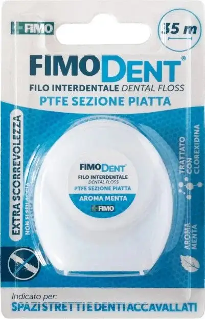 FIMODENT FILO INTERDENTALE PTFE PIATTO 35M