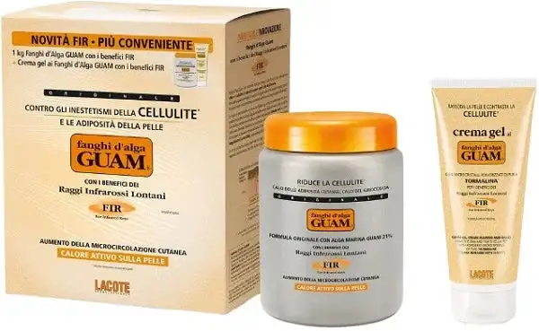 GUAM FIR FANGHI D'ALGA CONFEZIONE CONVENIENZA CON FANGHI D'ALGA GUAM FIR 1 KG + GUAM CREMA GEL FIR 200 ML