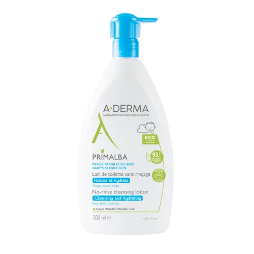 A-Derma Primalba Latte Detergente 500 ml - Idrata e lenisce la pelle fragile dei bambini