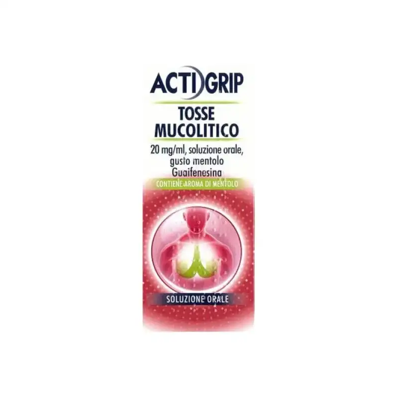 Actigrip tosse mucolitico - sciroppo per tosse grassa e catarro 150 ml