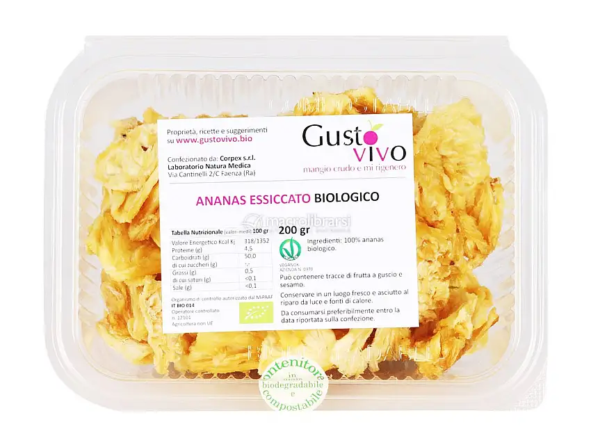 Ananas Essiccato Biologico