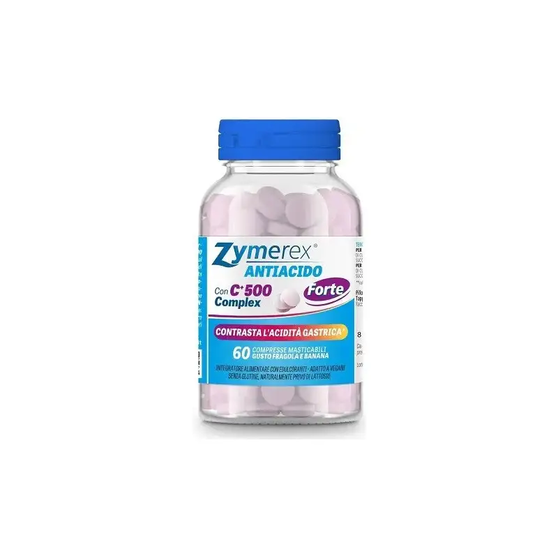 Zymerex antiacido forte 60 compresse - integratore contro l'acidità gastrica