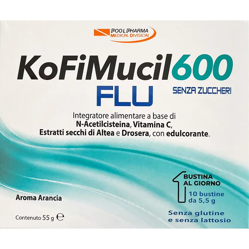 Kofimucil 600 Flu 10 Bustine