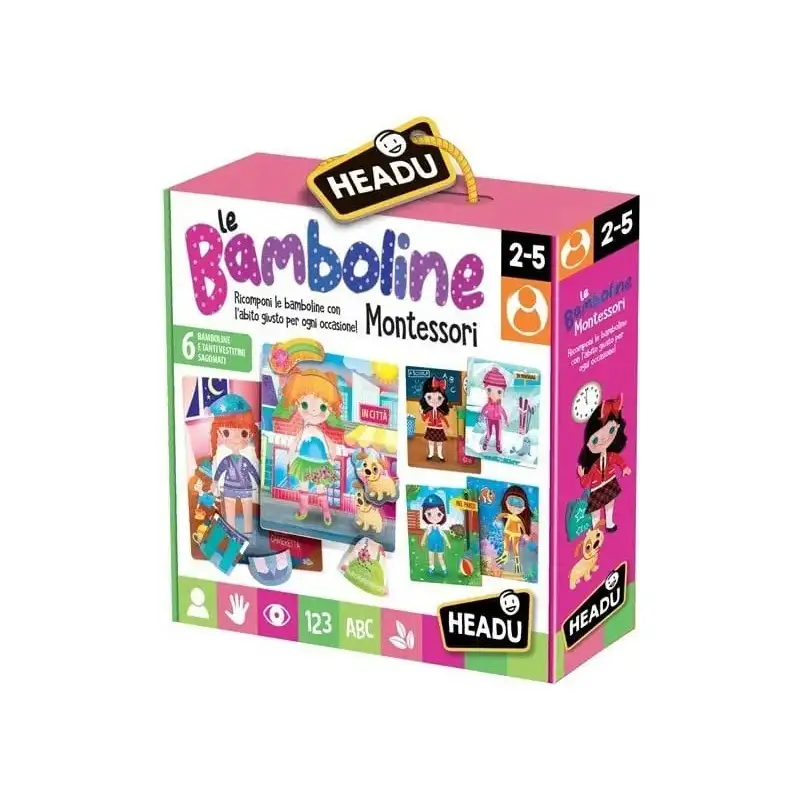 Headu Le bamboline montessori - gioco di apprendimento