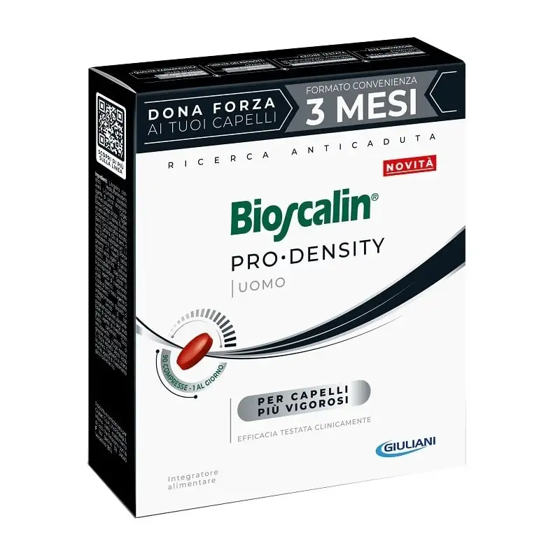 Bioscalin pro-density  uomo 90 compresse - integratore per capelli assottigliati e diradati