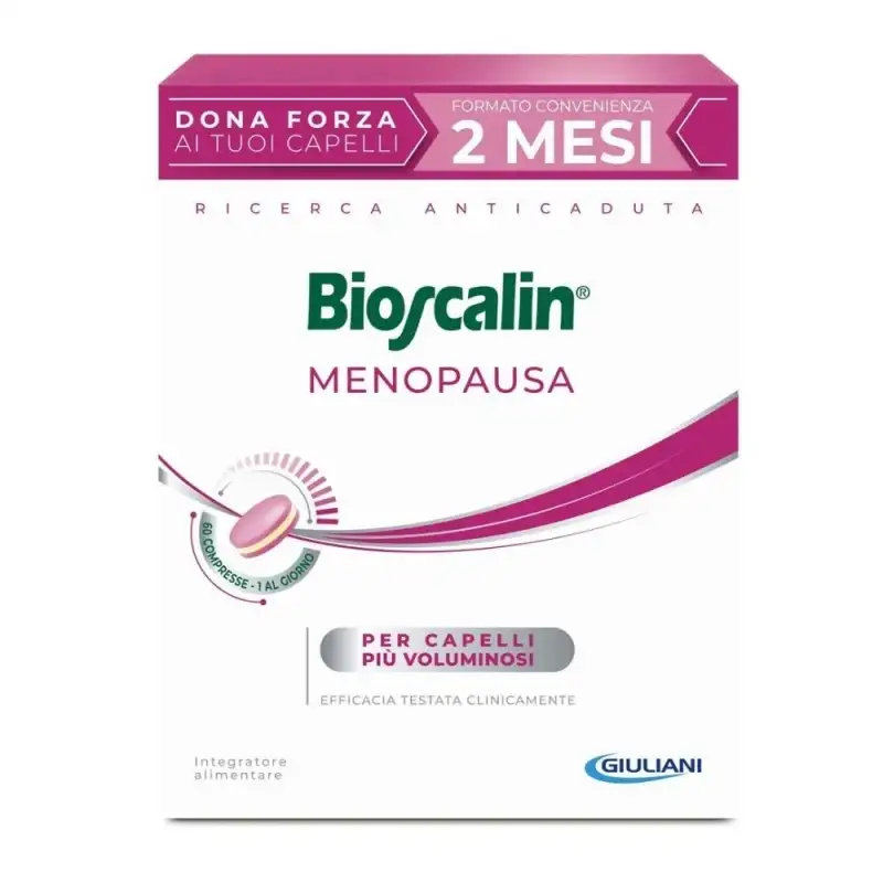 Bioscalin menopausa 60 compresse - integratore per capelli sottili e diradati