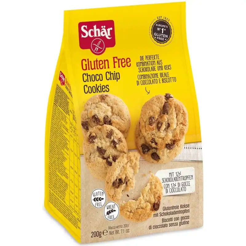 Schar Biscotti pepitas con pezzi di cioccolato per celiaci senza glutine 200 g