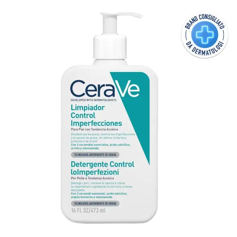 Cerave detergente controllo imperfezioni per pelli a tendenza acneica 473 ml
