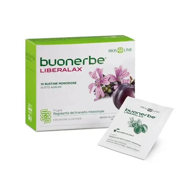 Buonerbe liberalax 10 bustine - integratore per il transito intestinale