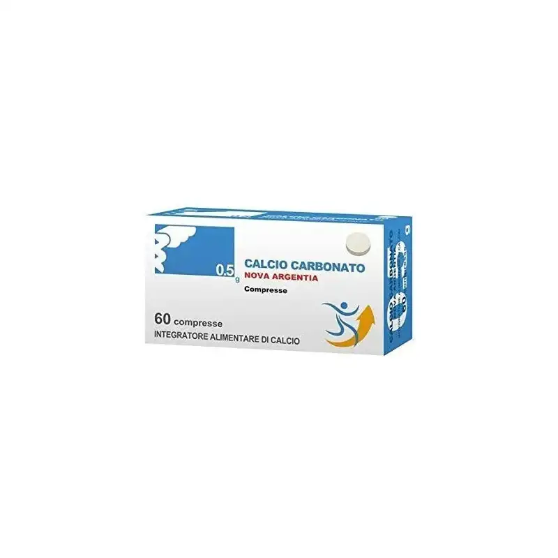Calcio carbonato 60 compresse - integratore per il benessere delle ossa