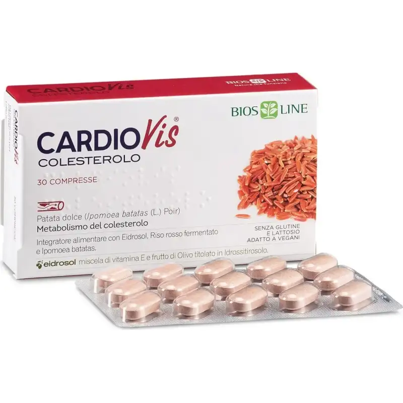 Cardiovis colesterolo 60 compresse - integratore per il controllo del colesterolo