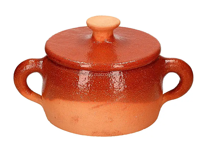 Casseruola con manici e Coperchio dalla parete Bombata