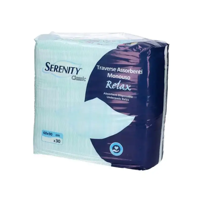 Serenity classic relax - 30 traverse assorbenti monouso per incontinenza 60 x 90 cm