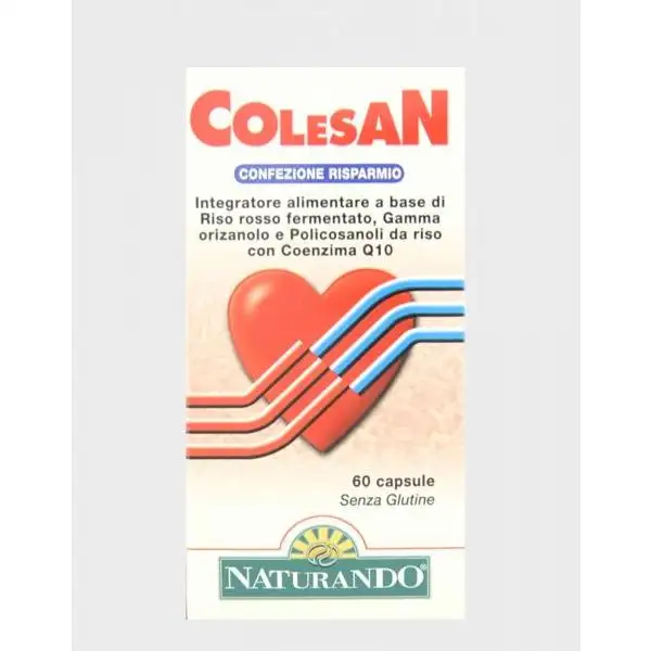 Colesan Integratore Alimentare Controllo Del Colesterolo 60 Capsule