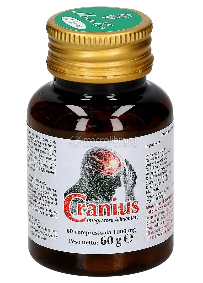 Cranius - Integratore di Artiglio del diavolo, Boswellia, Partenio e Spirea Ulmaria
