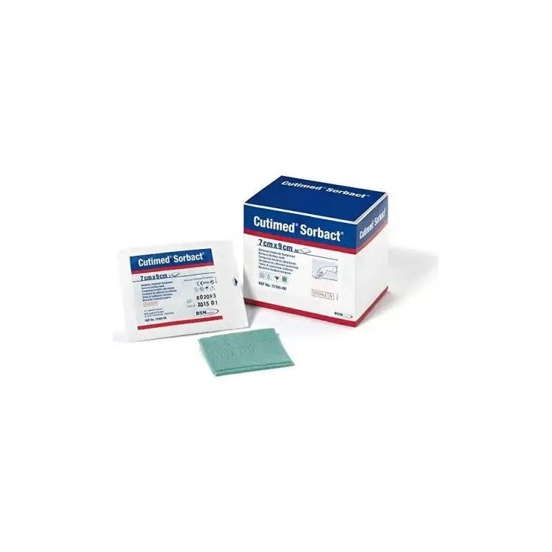 Essity cutimed sorbact - 5 garze sterili 7x9cm