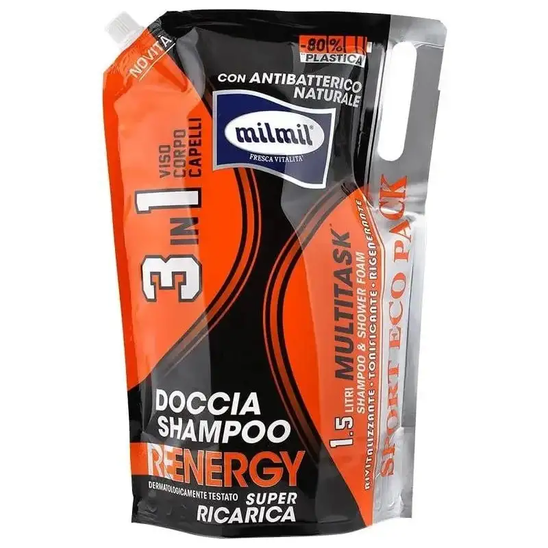 Mil mil Doccia shampoo reenergy 3 in 1 - super ricarica 1500 ml