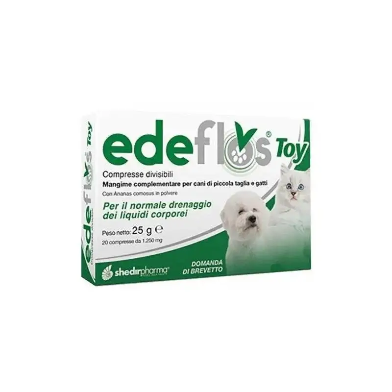 Shedir pharma Edeflos toy 20 compresse - mangime complementare per cani e gatti