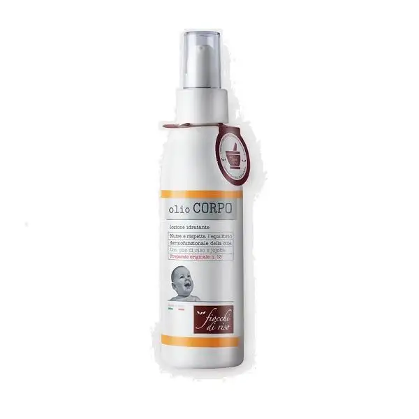 Fiocchi Di Riso Olio Corpo Idratante Per Massaggio Neonati 140ml