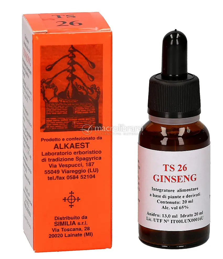 Ginseng TS 26 - Soluzione Idroalcolica