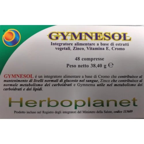 GYMNESOL 48 COMPRESSE INTEGRATORE PER METABOLISMO CARBOIDRATI LIPIDI E GLUCOSIO