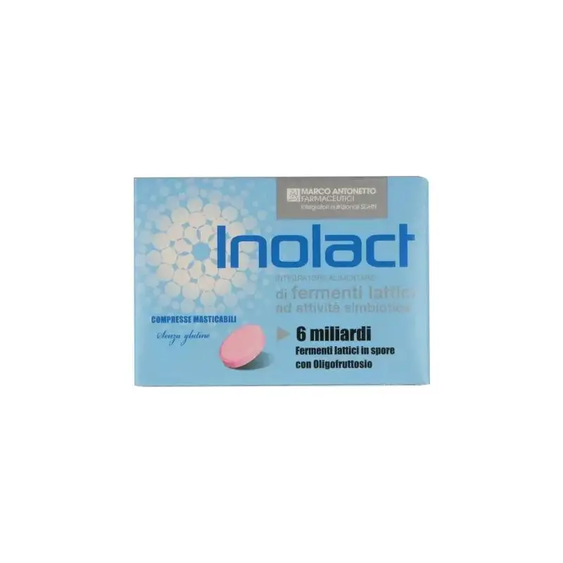 Inolact 20 compresse masticabili - integratore per la flora batterica intestinale