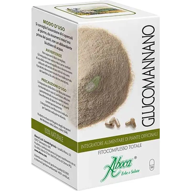 Aboca glucomannano 50 opercoli - integratore per il controllo del peso