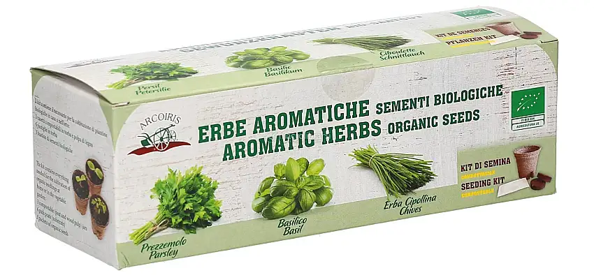 Kit di Semina: 3 Varietà di Erbe Aromatiche