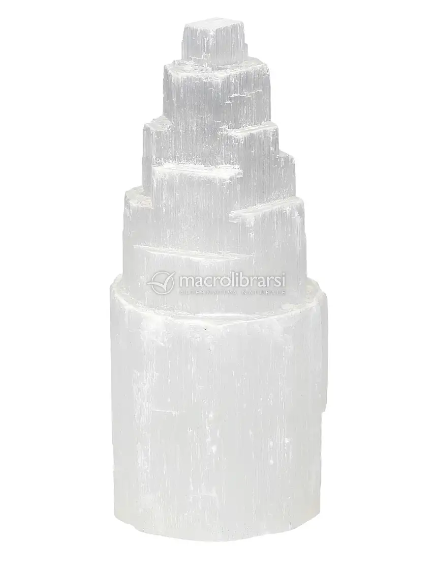 Lampada Selenite a Spirale - Senza Base