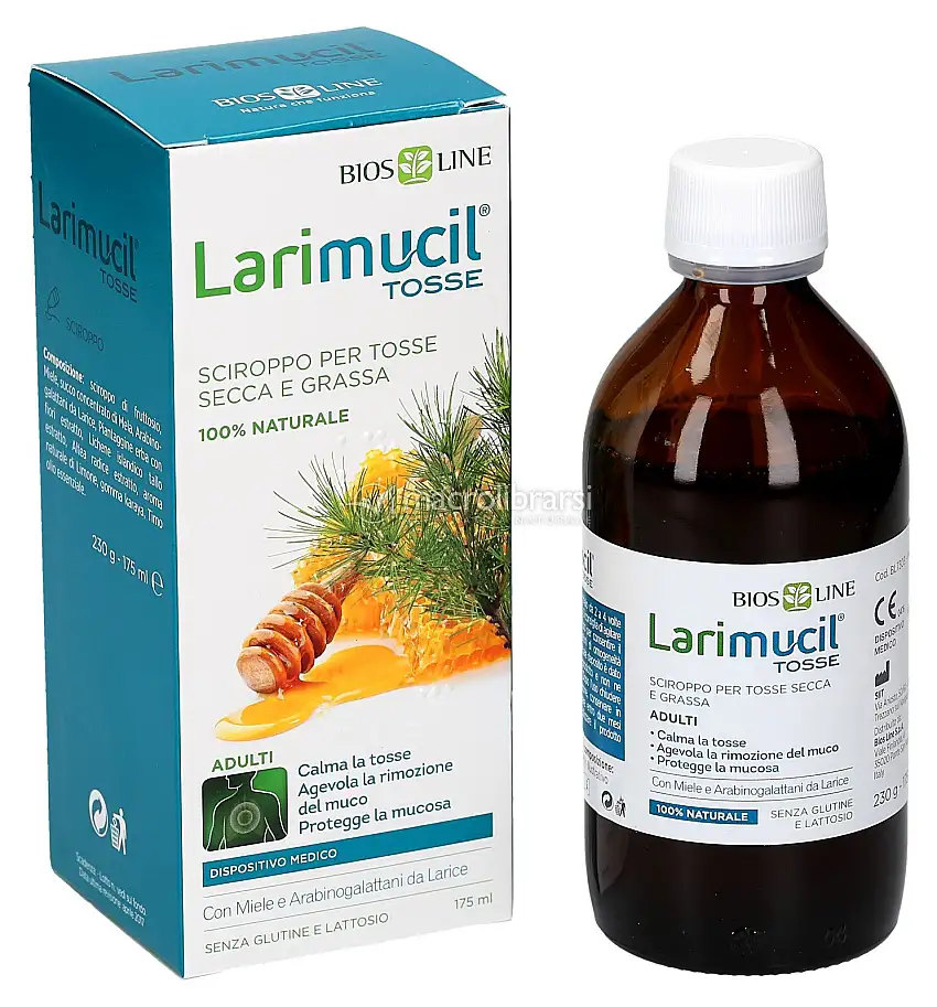 Larimucil Tosse - Sciroppo per Tosse Secca e Grassa - Adulti