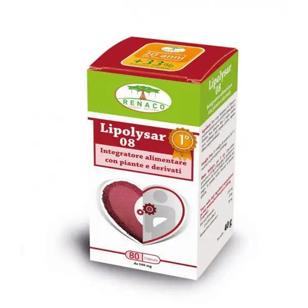 Renaco Lipolysar 08 Monascus Integratore Alimentare 80 Capsule