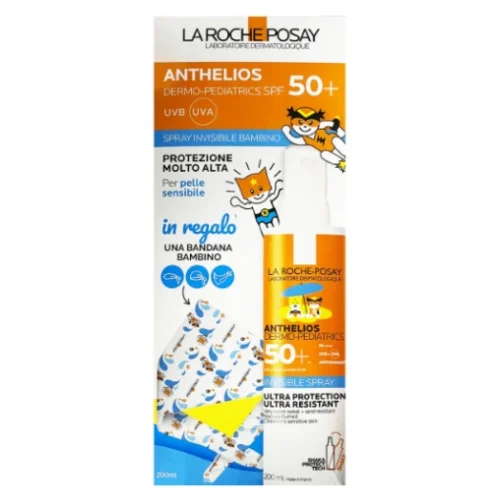 Anthelios Dermo Pediatrics Spray Invisibile SPF50+ Bambini 200 ml + Bandana