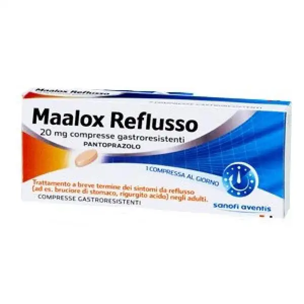 Sanofi Maalox Reflusso 20mg 14 Compresse Gastroresistenti