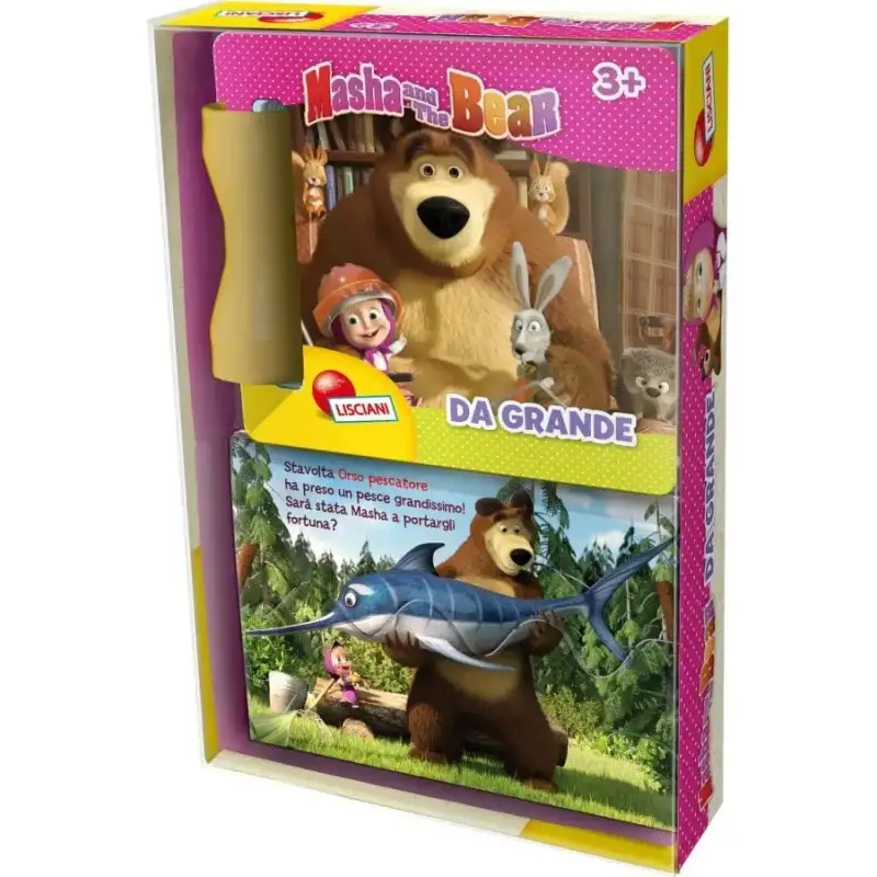 Lisciani Mini libro masha e l'orso da grande 3 anni+