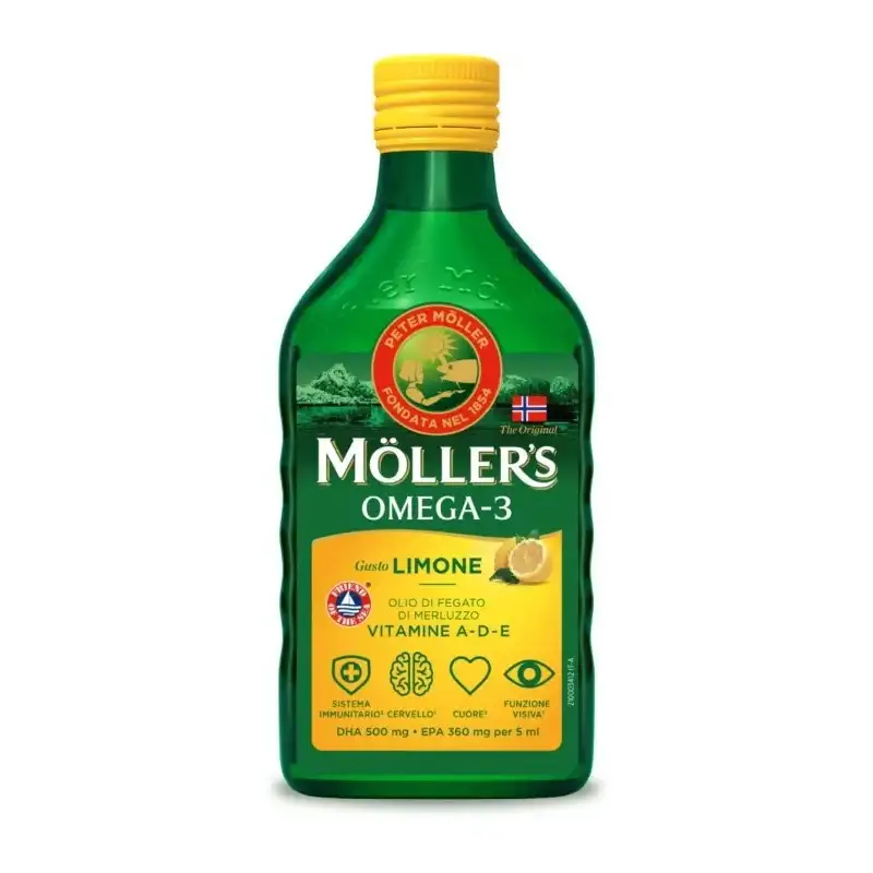 Omega-3 olio di fegato di merluzzo 250 ml - integratore di dha