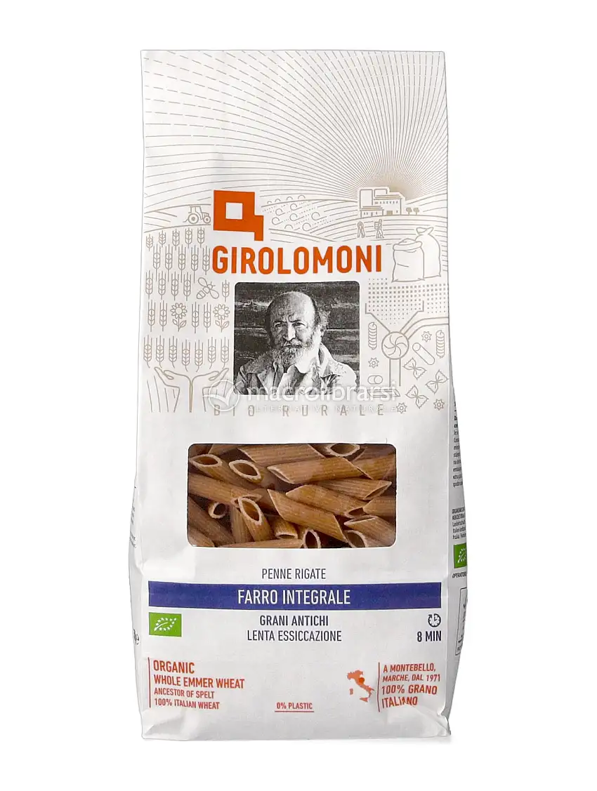 Penne Rigate al Farro Integrale Bio